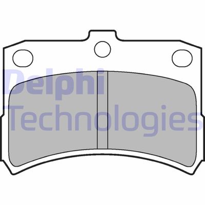 LP1547 DELPHI Комплект тормозных колодок, дисковый тормоз