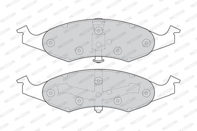 FDB1097 FERODO Комплект тормозных колодок, дисковый тормоз