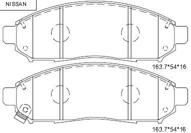 KD1775 ASIMCO Комплект тормозных колодок, дисковый тормоз