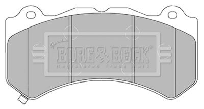 BBP2436 BORG & BECK Комплект тормозных колодок, дисковый тормоз