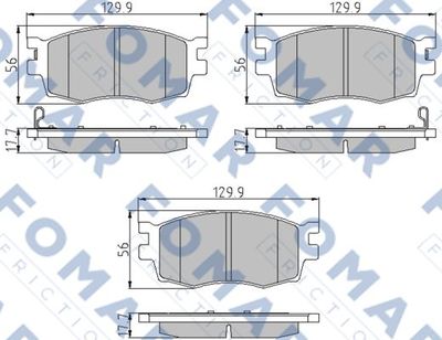 FO932681 FOMAR Friction Комплект тормозных колодок, дисковый тормоз