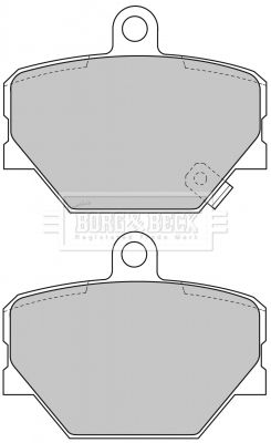 BBP1679 BORG & BECK Комплект тормозных колодок, дисковый тормоз