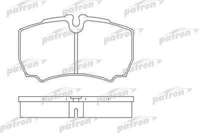 PBP1405 PATRON Комплект тормозных колодок, дисковый тормоз