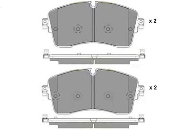 121734 E.T.F. Комплект тормозных колодок, дисковый тормоз