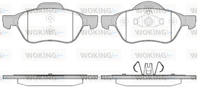 P862340 WOKING Комплект тормозных колодок, дисковый тормоз