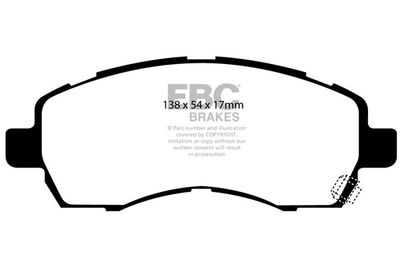 DP1138 EBC Brakes Комплект тормозных колодок, дисковый тормоз