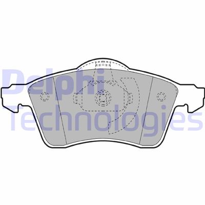 LP1092 DELPHI Комплект тормозных колодок, дисковый тормоз