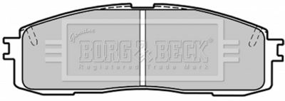 BBP1203 BORG & BECK Комплект тормозных колодок, дисковый тормоз