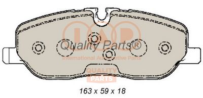 70414078 IAP QUALITY PARTS Комплект тормозных колодок, дисковый тормоз