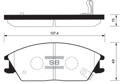 FBP1047 FI.BA Комплект тормозных колодок, дисковый тормоз