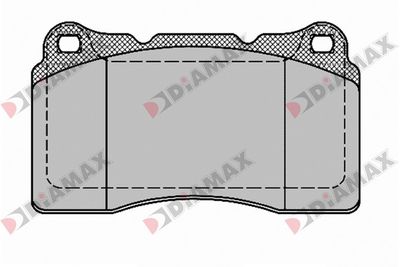 N09435 DIAMAX Комплект тормозных колодок, дисковый тормоз