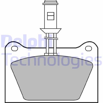 LP435 DELPHI Комплект тормозных колодок, дисковый тормоз