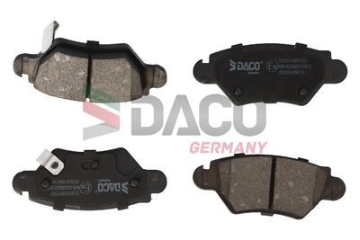 323619 DACO Germany Комплект тормозных колодок, дисковый тормоз