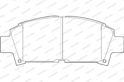 WBP21961A WAGNER Комплект тормозных колодок, дисковый тормоз