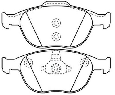 AKD0337 ASVA Комплект тормозных колодок, дисковый тормоз