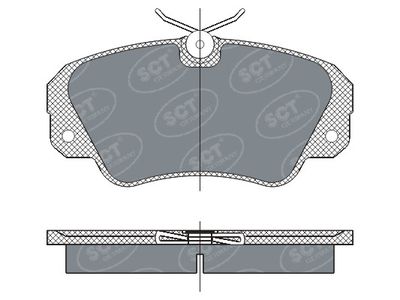 SP287PR SCT - MANNOL Комплект тормозных колодок, дисковый тормоз