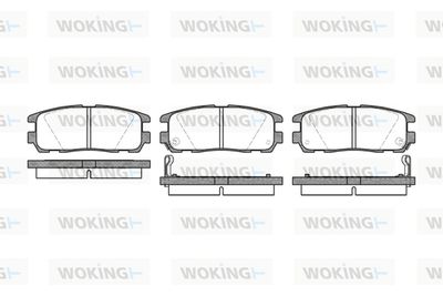 P526302 WOKING Комплект тормозных колодок, дисковый тормоз