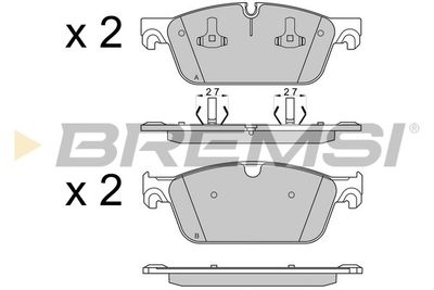 BP3565 BREMSI Комплект тормозных колодок, дисковый тормоз