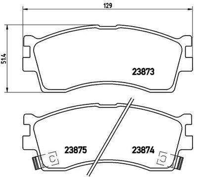 P30016 BREMBO Комплект тормозных колодок, дисковый тормоз