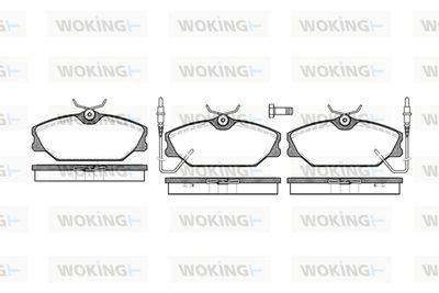 P308302 WOKING Комплект тормозных колодок, дисковый тормоз