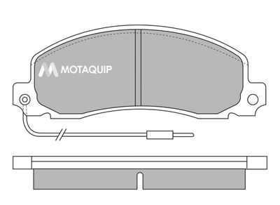 LVXL442 MOTAQUIP Комплект тормозных колодок, дисковый тормоз