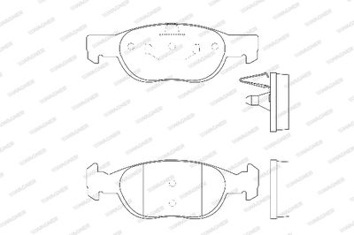 WBP21930A WAGNER Комплект тормозных колодок, дисковый тормоз