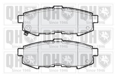 BP1610 QUINTON HAZELL Комплект тормозных колодок, дисковый тормоз