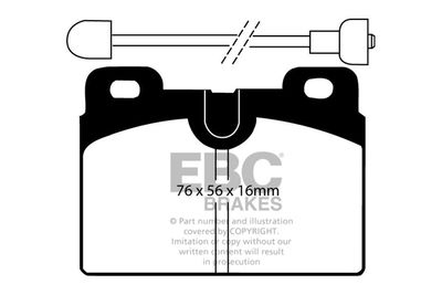 DP428 EBC Brakes Комплект тормозных колодок, дисковый тормоз