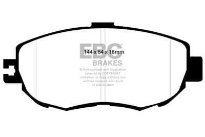 DP1006 EBC Brakes Комплект тормозных колодок, дисковый тормоз