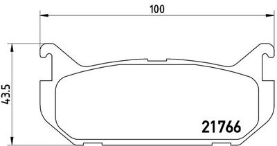 P24036 BREMBO Комплект тормозных колодок, дисковый тормоз