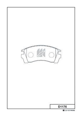 D1176 MK Kashiyama Комплект тормозных колодок, дисковый тормоз