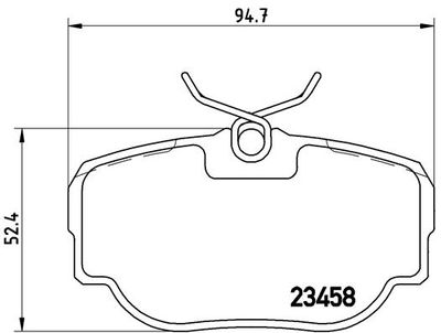 P44009 BREMBO Комплект тормозных колодок, дисковый тормоз