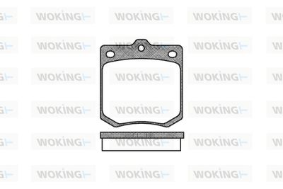 P174300 WOKING Комплект тормозных колодок, дисковый тормоз