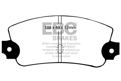 DP231 EBC Brakes Комплект тормозных колодок, дисковый тормоз