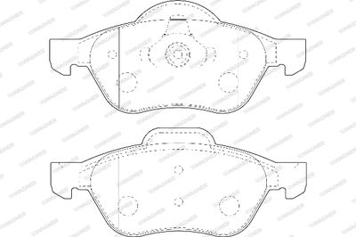 WBP23215A WAGNER Комплект тормозных колодок, дисковый тормоз