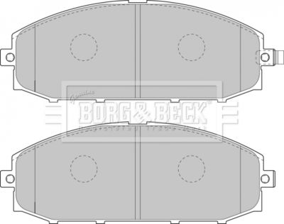 BBP1866 BORG & BECK Комплект тормозных колодок, дисковый тормоз