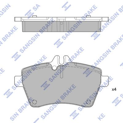 SP1749 Hi-Q Комплект тормозных колодок, дисковый тормоз