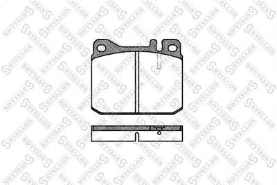 021020SX STELLOX Комплект тормозных колодок, дисковый тормоз