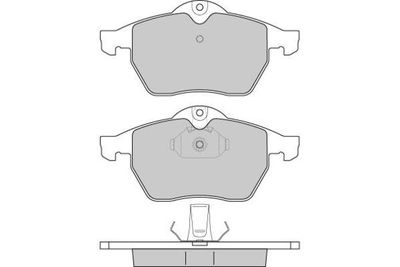 120692 E.T.F. Комплект тормозных колодок, дисковый тормоз