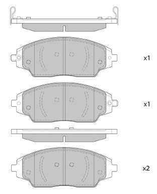 FBP4406 FI.BA Комплект тормозных колодок, дисковый тормоз