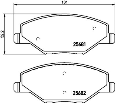 PCP1156 DON Комплект тормозных колодок, дисковый тормоз