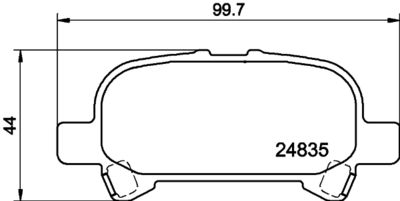 8DB355029461 HELLA PAGID Комплект тормозных колодок, дисковый тормоз