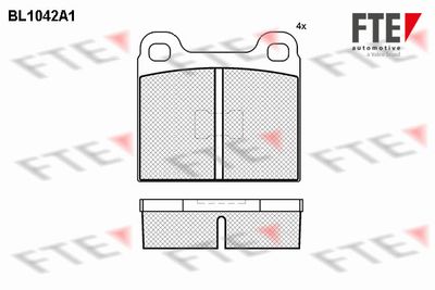 BL1042A1 FTE Комплект тормозных колодок, дисковый тормоз