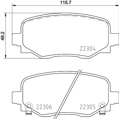 P23177 BREMBO Комплект тормозных колодок, дисковый тормоз