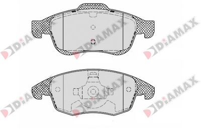 N09076 DIAMAX Комплект тормозных колодок, дисковый тормоз