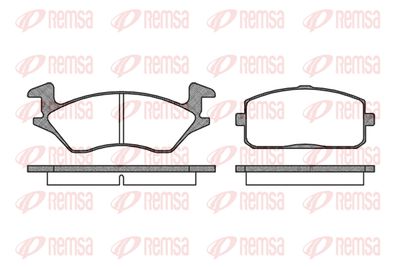 010510 REMSA Комплект тормозных колодок, дисковый тормоз