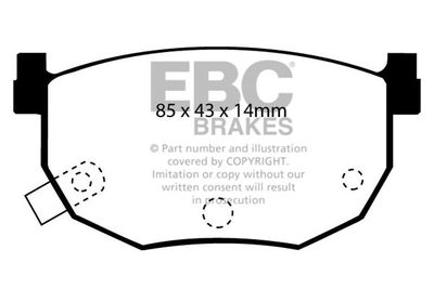 DP4528R EBC Brakes Комплект тормозных колодок, дисковый тормоз