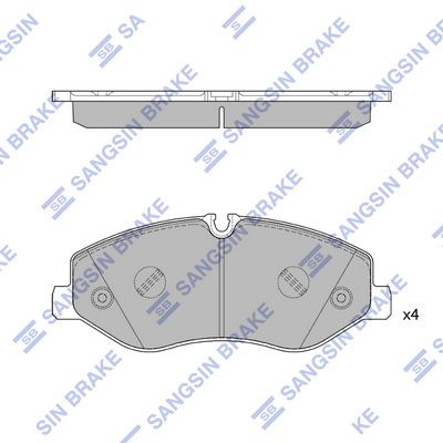 SP2579 Hi-Q Комплект тормозных колодок, дисковый тормоз