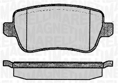 363916060225 MAGNETI MARELLI Комплект тормозных колодок, дисковый тормоз