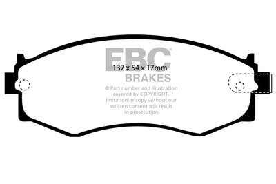 DP2792 EBC Brakes Комплект тормозных колодок, дисковый тормоз